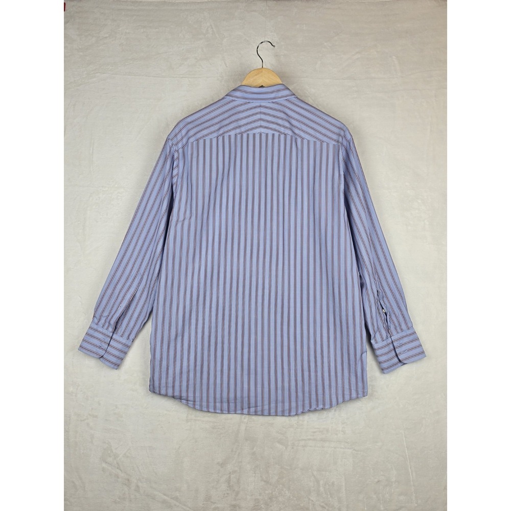 Brooks Brothers Luxury Shirt Collection Thomas Mason Mens 16 32 Blue Red Striped - Picture 2 of 6